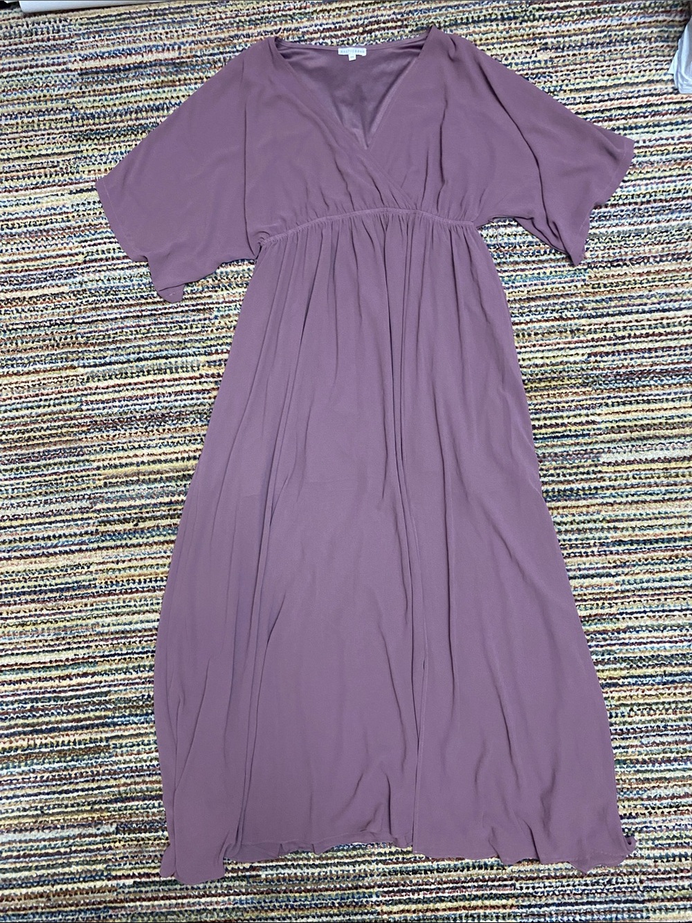 Baltic Born mauve Dolman sleeve maxi gown XXL
